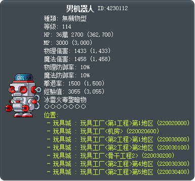 男机器人 Tooltip