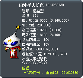 白外星人长官 Tooltip