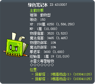 绿色笔记本 Tooltip