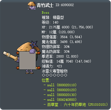 青竹武士 Tooltip