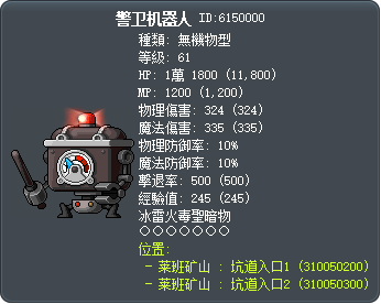 警卫机器人 Tooltip
