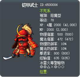 铠甲武士 Tooltip