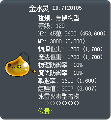 金水灵 Tooltip