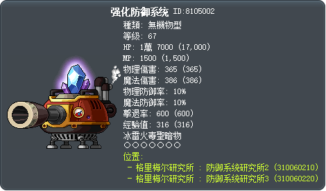 强化防御系统 Tooltip