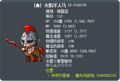 [★] 火焰半人马 Tooltip
