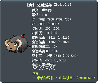 [★] 恶魔绵羊 Tooltip