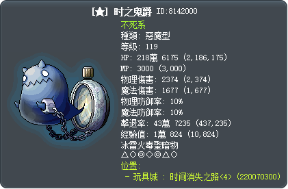 [★] 时之鬼爵 Tooltip
