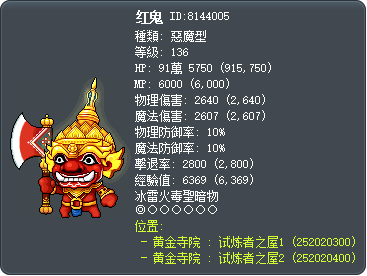 红鬼 Tooltip