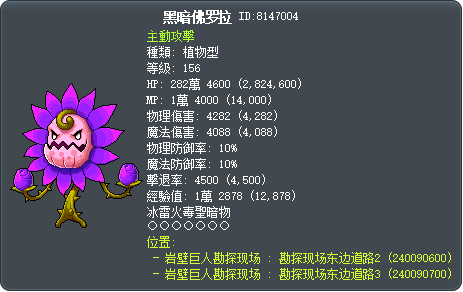 黑暗佛罗拉 Tooltip