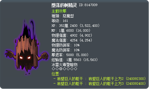 堕落的树精灵 Tooltip