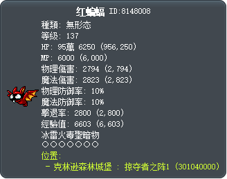 红蝙蝠 Tooltip