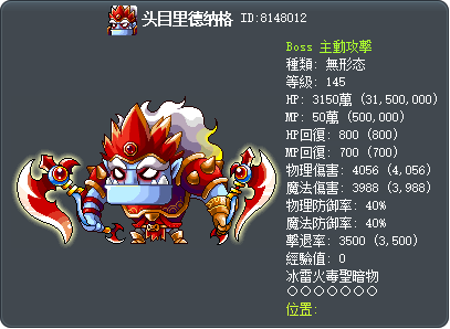 头目里德纳格 Tooltip