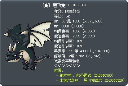 [★] 黑飞龙 Tooltip