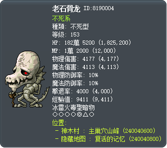 老石骨龙 Tooltip