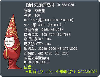 [★]忘却的祭司 Tooltip