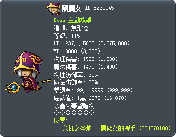 黑魔女 Tooltip
