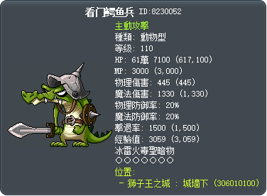 看门鳄鱼兵 Tooltip