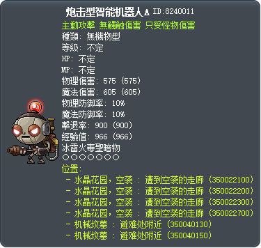 砲擊型機器人A Tooltip