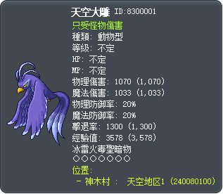 天空大雕 Tooltip
