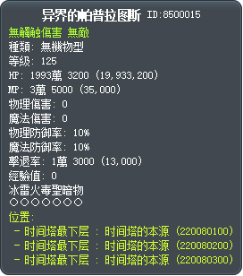异界的帕普拉图斯 Tooltip