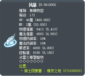 风暴 Tooltip