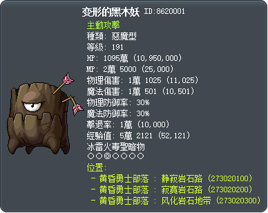 变形的黑木妖 Tooltip