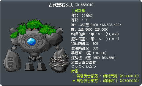 古代黑石头人 Tooltip