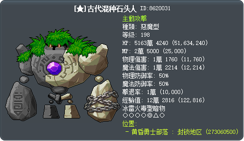 [★]古代混种石头人 Tooltip