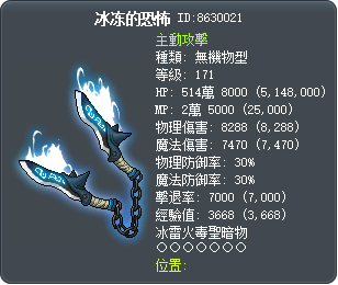 Frozen Terror Tooltip