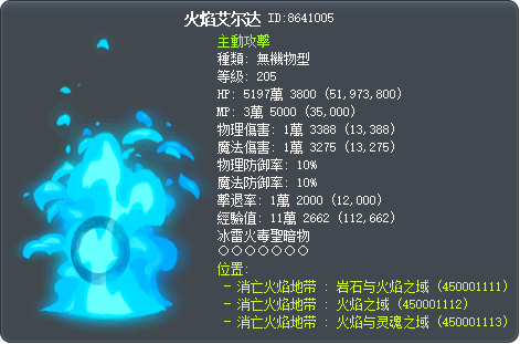 火焰艾尔达 Tooltip