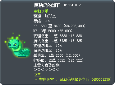 阿勒玛的部下 Tooltip