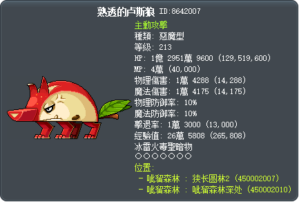 熟透的卢斯狼 Tooltip