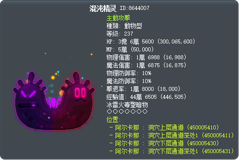 混沌精灵 Tooltip