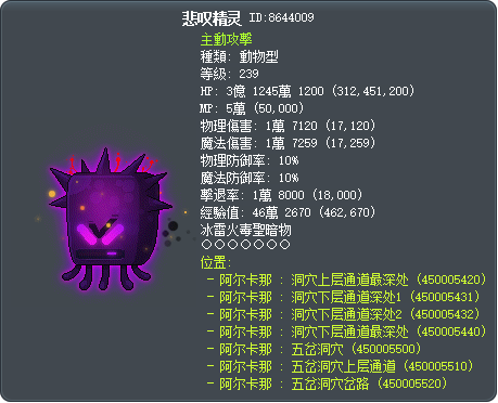 悲叹精灵 Tooltip