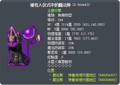 被卷入仪式中的魔法师 Tooltip