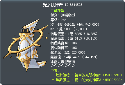 光之执行者 Tooltip