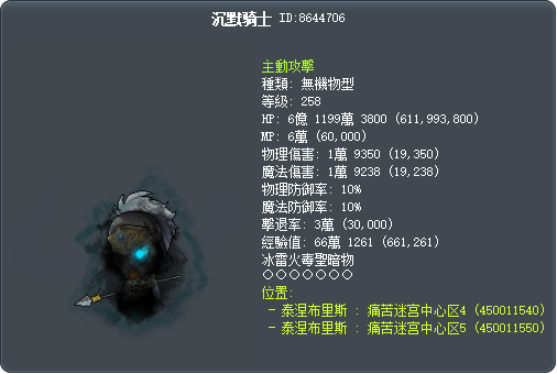 沉默骑士 Tooltip