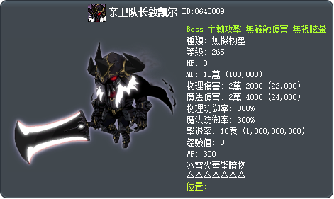 亲卫队长敦凯尔 Tooltip