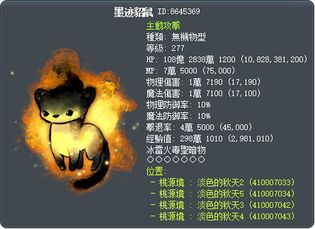 墨迹貂鼠 Tooltip