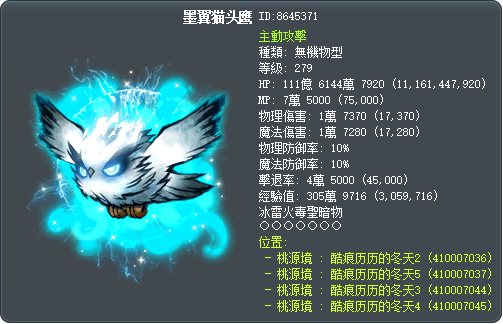 墨翼猫头鹰 Tooltip