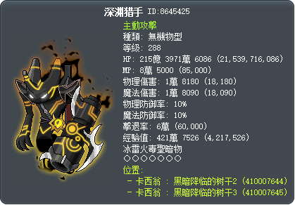 深渊猎手 Tooltip
