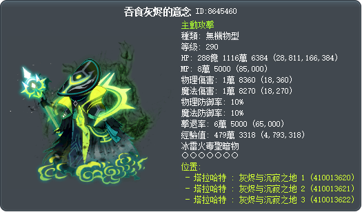 吞食灰烬的意念 Tooltip