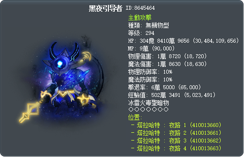 黑夜引导者 Tooltip