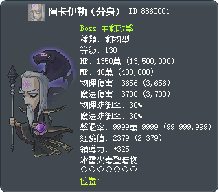 阿卡伊勒（分身） Tooltip