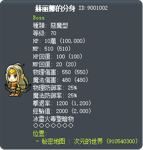 赫丽娜的分身 Tooltip