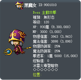 黑暗魔女 Tooltip