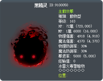 黑精灵 Tooltip