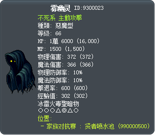 雾幽灵 Tooltip