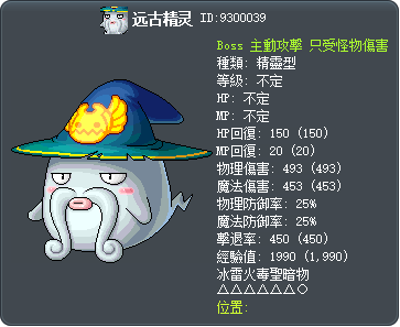 远古精灵 Tooltip