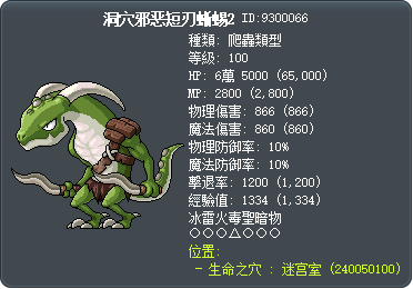 洞穴邪恶短刃蜥蜴2 Tooltip